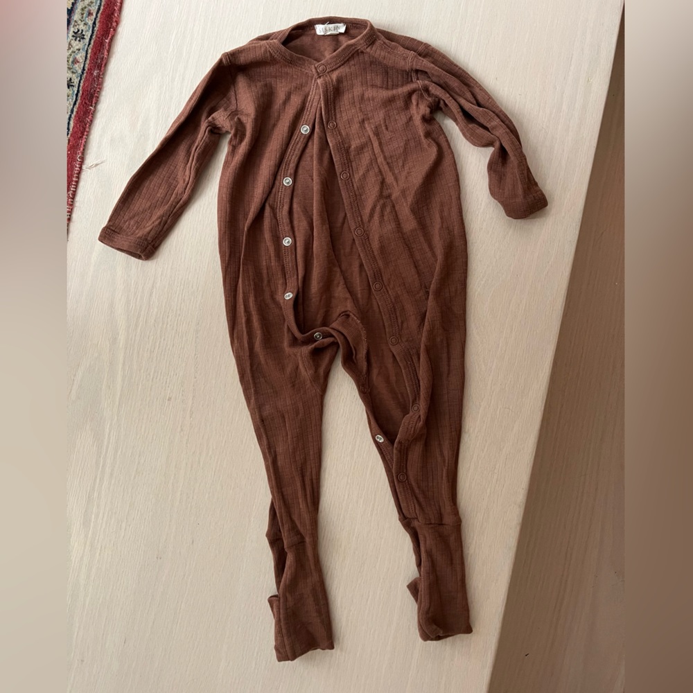 Siskin by MamaOwl 3-6M Rosewood Footie